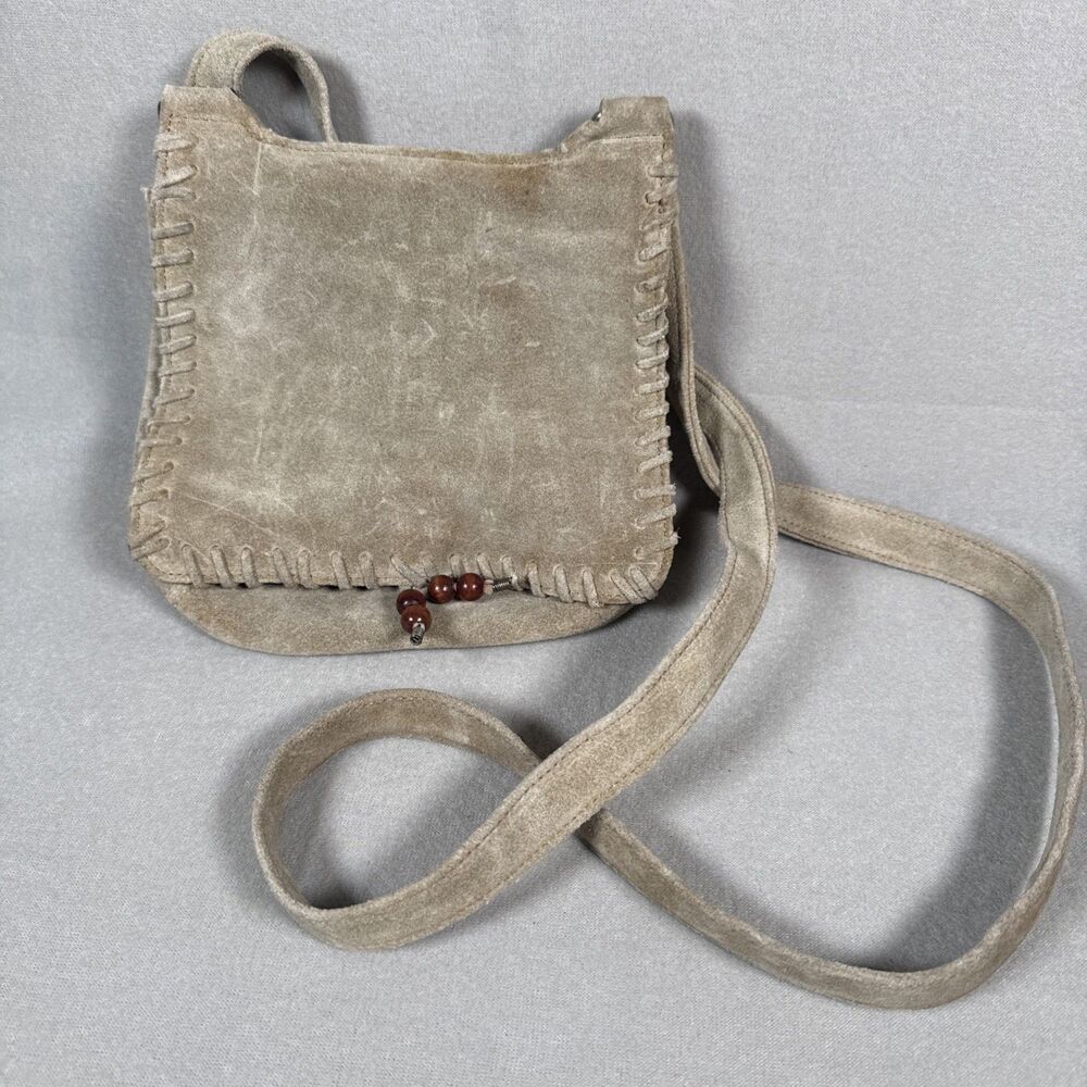 Vintage Fossil Crossbody Purse Bag Suede For Repair